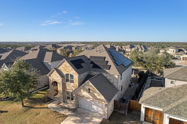 drone / aerial view featuring a residential view