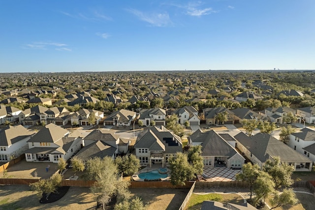 bird's eye view featuring a residential view