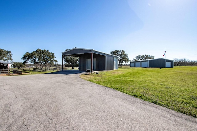 exterior space featuring a yard