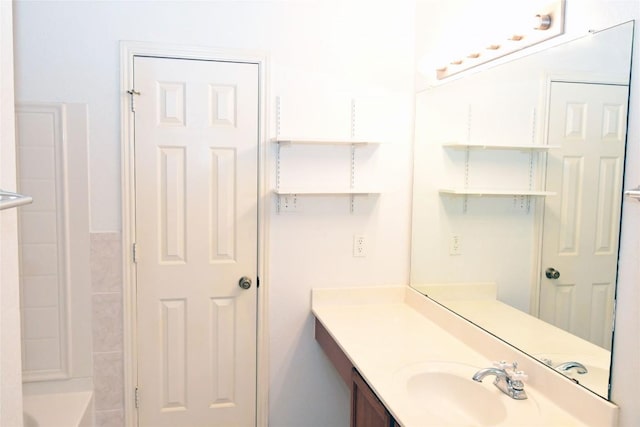 full bathroom featuring vanity