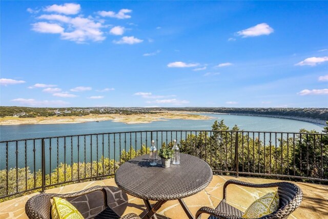 1208 Watercliffe Dr, Lago Vista, TX 78645 - balcony with a water view