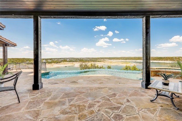 1208 Watercliffe Dr, Lago Vista, TX 78645 - view of swimming pool with a patio area