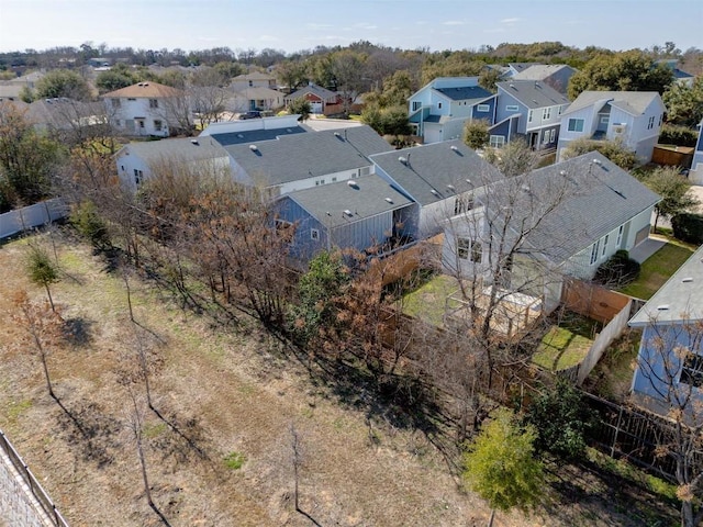 bird's eye view featuring a residential view