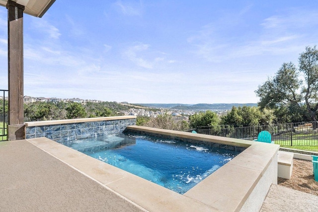 pool with fence