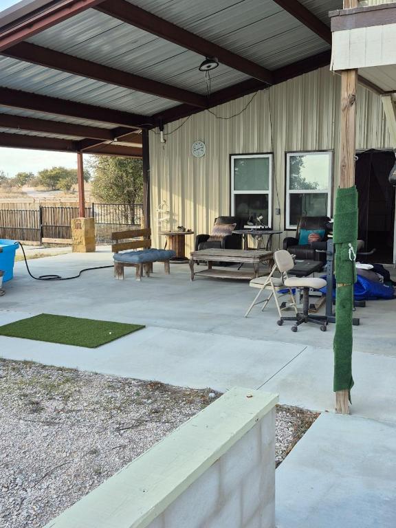 view of patio with fence