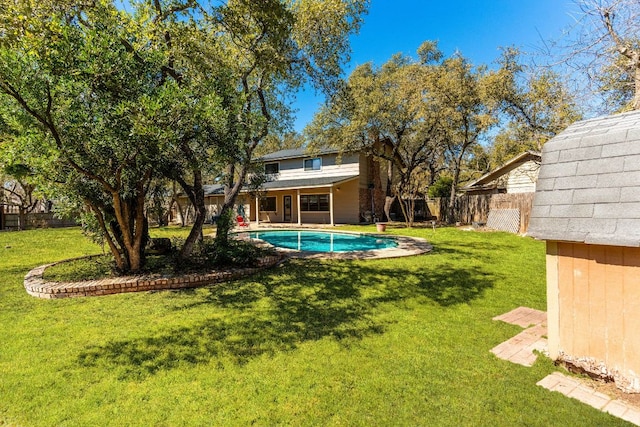 7701 Penelope Cir, Austin, TX 78759 - exterior space featuring a lawn and fence