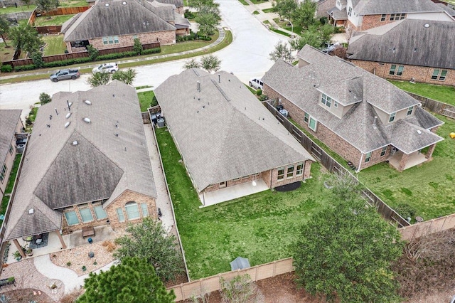 birds eye view of property featuring a residential view