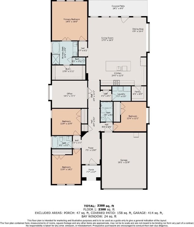 6618 Tiger Trl, Katy, TX 77493 - property floor plan