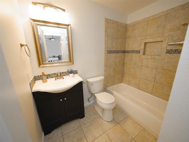 1011 Janae Ct, Georgetown, TX 78626 - bathroom with toilet, tile patterned floors, vanity, and baseboards