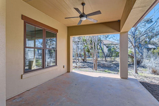 304 Belforte Ave, Austin, TX 78734 - view of patio / terrace featuring ceiling fan