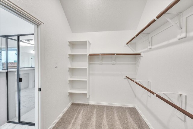 148 Rocky View Ln, Georgetown, TX 78628 - walk in closet featuring carpet floors