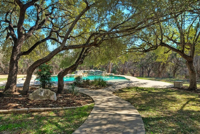 view of community with a swimming pool