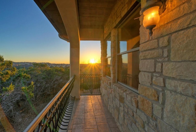 view of balcony