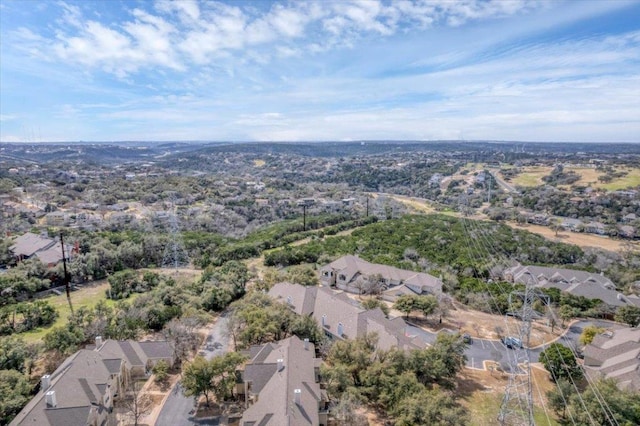 aerial view featuring a residential view