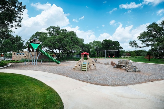 view of communal playground