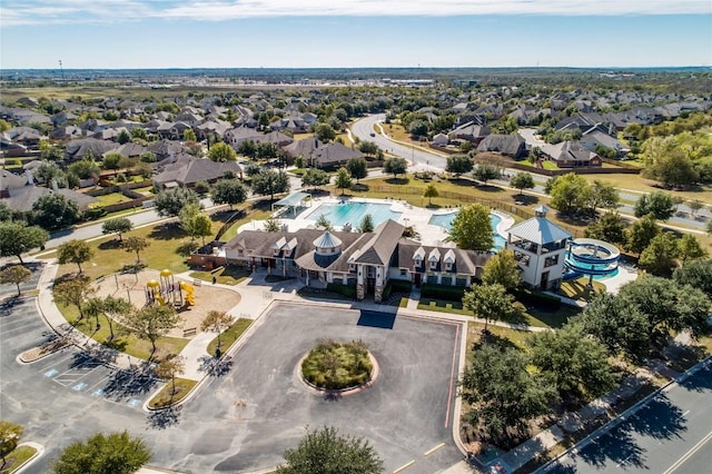 aerial view featuring a residential view