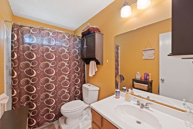 16700 Black Kettle Dr, Leander, TX 78641 - bathroom featuring vanity, toilet, and a shower with curtain
