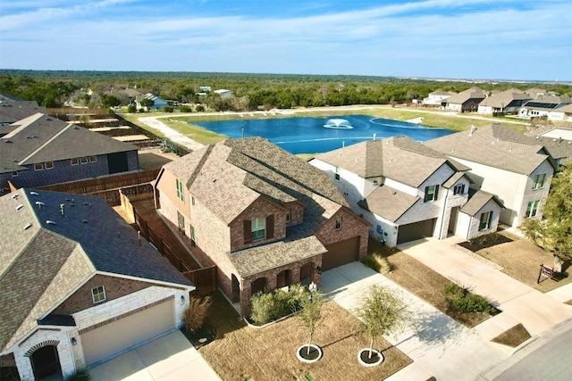 bird's eye view with a residential view