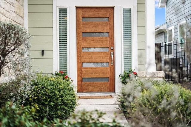 view of property entrance