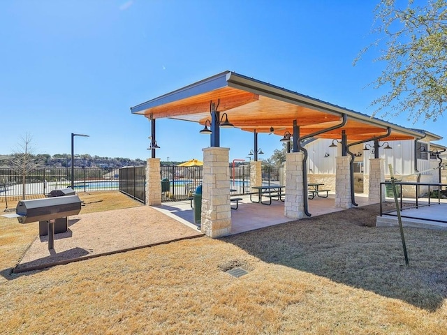 surrounding community with fence