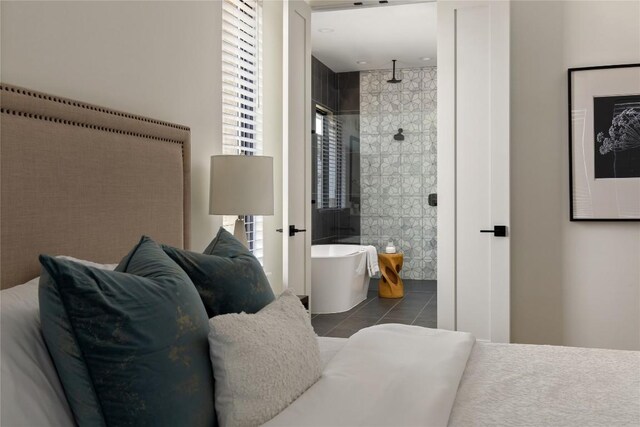 116 Azalea Loop, Horseshoe Bay, TX 78657 - tiled bedroom with ensuite bathroom