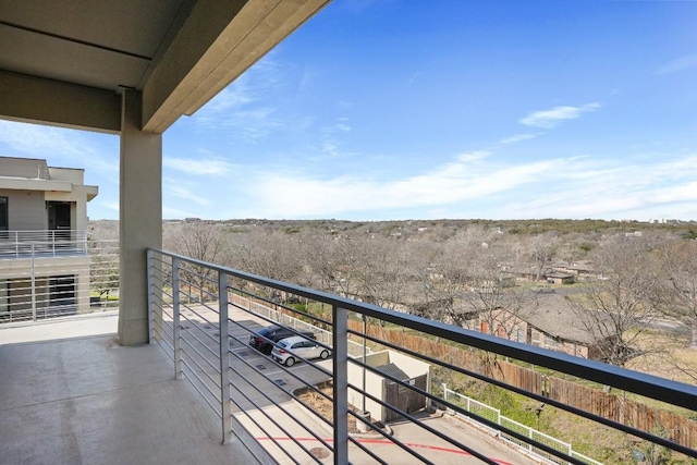 view of balcony