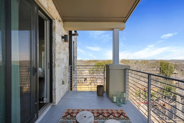 view of balcony