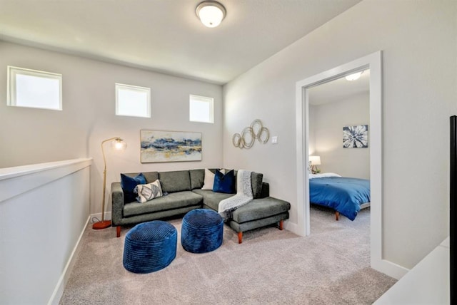 111 Pinnacle Ln Unit A, Kyle, TX 78640 - carpeted living area featuring baseboards