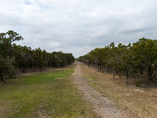 view of road featuring a rural view