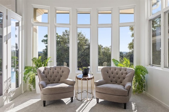 view of sunroom / solarium