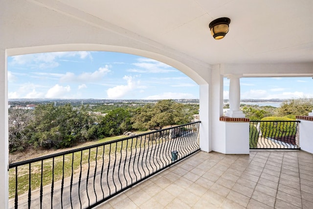 view of balcony