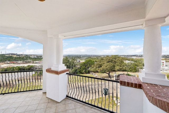 view of balcony