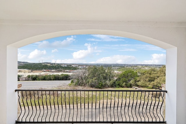 view of balcony