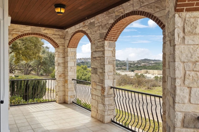 view of balcony