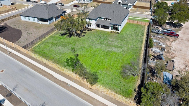 drone / aerial view with a residential view