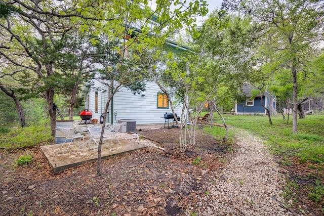 view of yard featuring a patio area