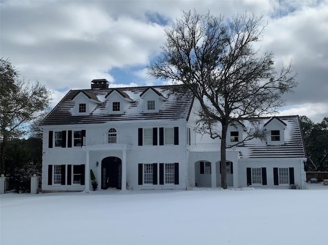 view of front of home