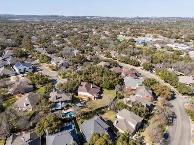 aerial view featuring a residential view