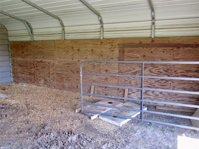 view of horse barn