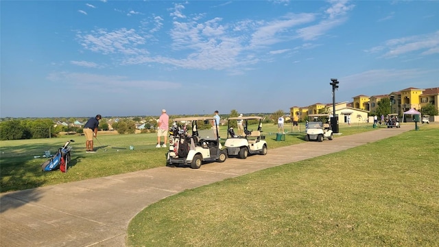 217 Pinnacle Ln, Kyle, TX 78640 - view of home's community with a lawn