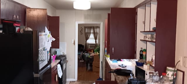 kitchen featuring black appliances