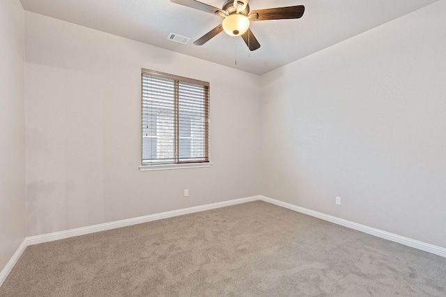 4801 Pyrenees Pass, Bee Cave, TX 78738 - spare room with carpet, baseboards, and ceiling fan