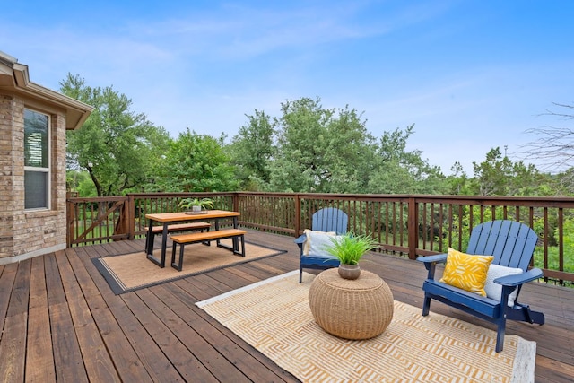 4801 Pyrenees Pass, Bee Cave, TX 78738 - deck featuring outdoor dining area