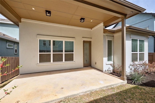 view of patio / terrace with fence