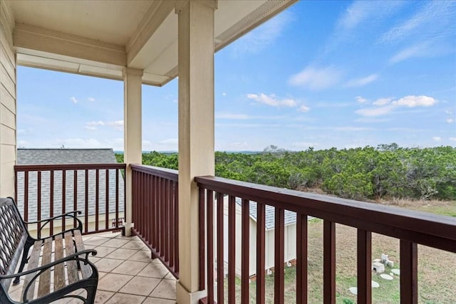 view of balcony