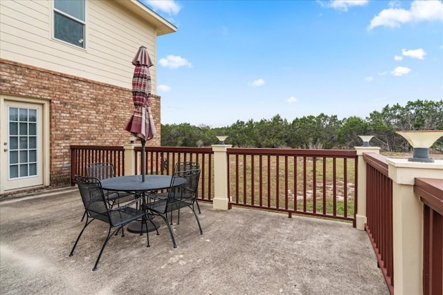 130 Cave Springs Rd, Wimberley, TX 78676 - view of patio featuring outdoor dining space