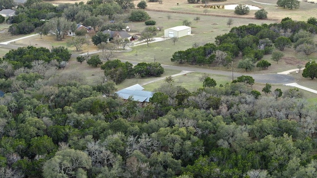 aerial view featuring a rural view