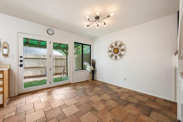 9504 Quail Village Ln, Austin, TX 78758 - interior space with a chandelier