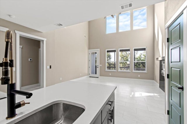 17503 Panorama Dr, Dripping Springs, TX 78620 - kitchen featuring light countertops and open floor plan