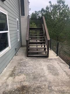 exterior space featuring stairs